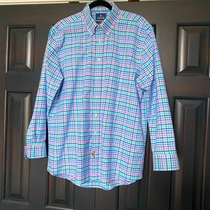 Mens Stafford Plaid Dress Shirt